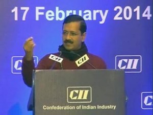 Kejriwal at CII