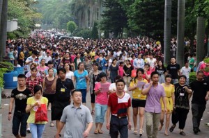 China shoe factory strike 1