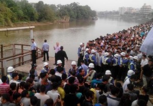 China shoe factory strike 2