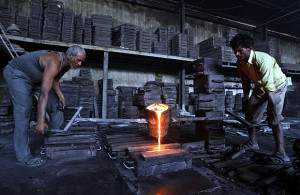 Steel workers