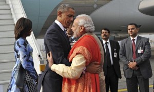 Narendra Modi  and Barack Obama in New Delhi