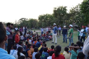 चण्डीगढ़-मोहाली में शहीद संकल्प यात्रा के तहत नुक्कड़ नाटक प्रस्तुत करते हुए